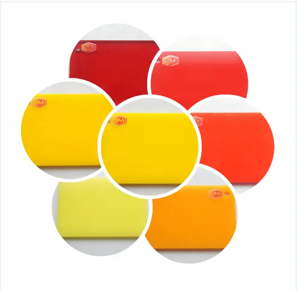 Red Yellow And Many Color Pmma Plate Different Size Acrylic Sheet