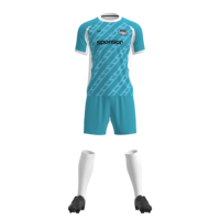 Ensemble Maillot et Short de Football Personnalisé pour Homme 100% Polyester Respirant Séchage Rapide Impression Numérique Nom d'Équipe Personnalisé Vêtements d'Été