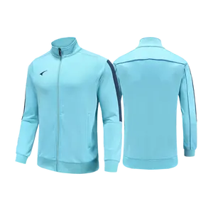 Windproof impermeável Forrado Fleece Soccer Jersey Jacket futebol jaquetas