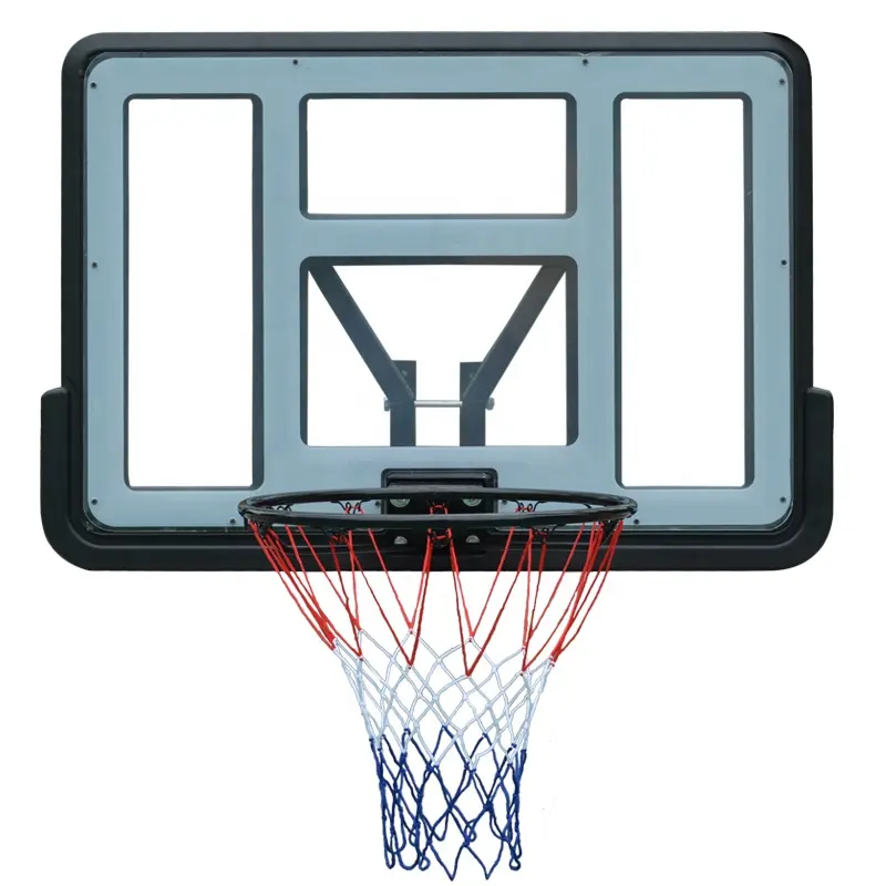 बास्केटबॉल खेल के लिए डबल स्प्रिंग हूप दीवार घुड़सवार बास्केटबॉल हूप बैकबोर्ड