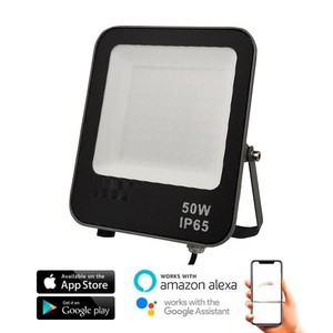Proyector LED 50W RGB+CCT, iluminación ajustable para ambientación y decoración en hogares y eventos. - Product Image 1