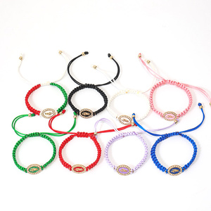 Bracelet religieux en fil tissé à la main avec motif de la Vierge Marie, bijoux mexicains, Virgencita San Judas, bracelet catholique - Product Image 3