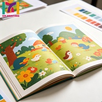 Impression personnalisée de livres d'histoires pour enfants à couverture rigide avec estampage à chaud, vernis sélectif UV et gaufrage, impression de brochures, catalogues et magazines