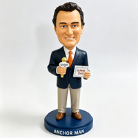 Figurine Bobblehead Personnalisée en Résine OEM ODM, Personnage de Sport ou de Célébrité avec Microphone, pour Collection de Souvenirs Sportifs