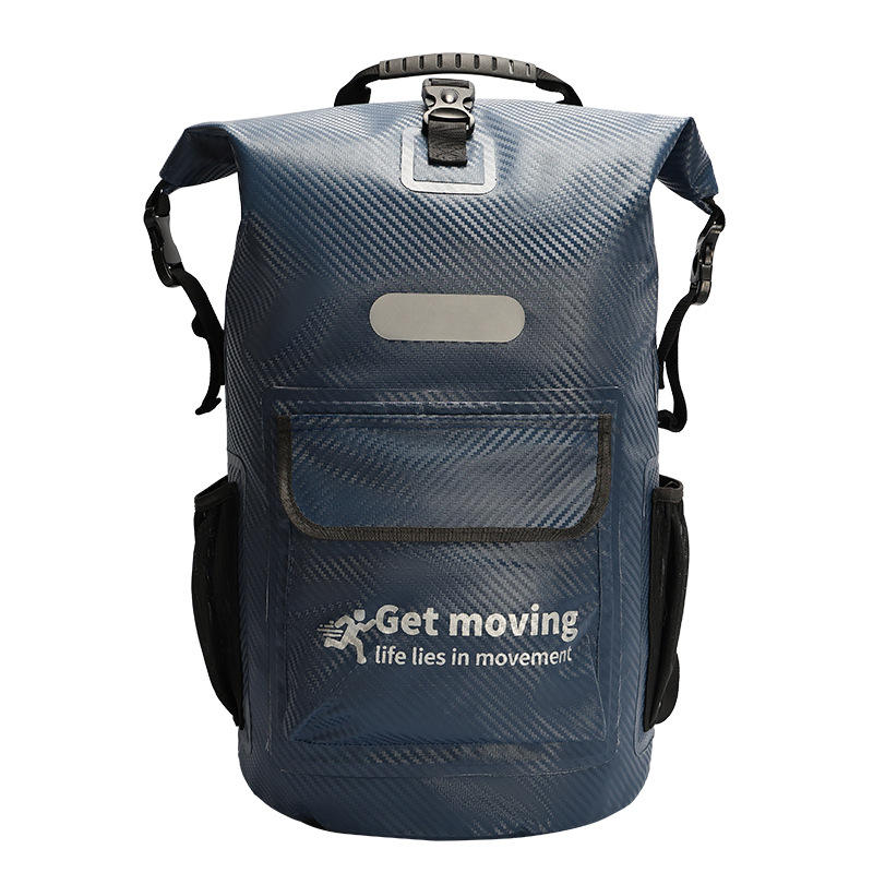 สีน้ำเงินรอยัล ลายคาร์บอนไฟเบอร์นูน