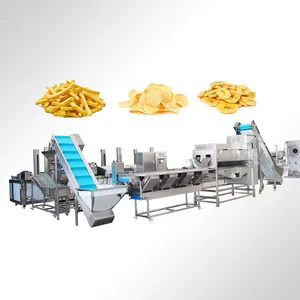TCA full automatic semi continuous quick freezing french fries processing production line for sale