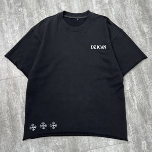QIANSHI Design T-shirt de sérigraphie de haute qualité Chemise en coton épais personnalisée T-shirts graphiques Streetwear surdimensionnés - Product Image 5