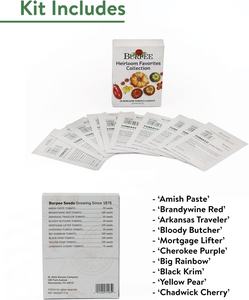 Burpee Favorites 10 paquetes de tomate de herencia no OGM fibra de plantación ecológica para jardines de interior <span class=keywords><strong>macetas</strong></span> de flores artificiales - Product Image 3