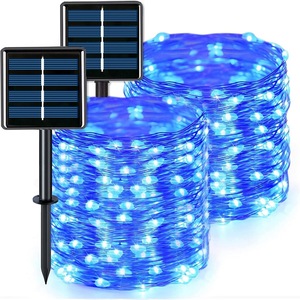 <span class=keywords><strong>Guirlande</strong></span> lumineuse décorative solaire à LED en fil de cuivre IP44 pour extérieur, camping, Noël, ciel étoilé - Product Image 4