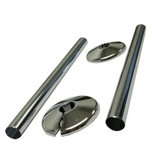 Cubiertas y collares de tubo de radiador de PVC, collares y cubiertas de tubo de radiador con antracita gris
