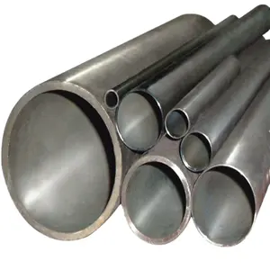 Bon prix ERW Pteel Pipe Tube en acier soudé de 6 mètres en acier au carbone noir rond