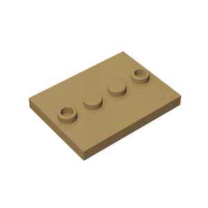 Plaque de base pour figurines 3x4 compatible avec les blocs de construction en plastique 88646-17836, noir et rouge, 1 kg, pour enfants de 5 à 7 ans - Product Image 1