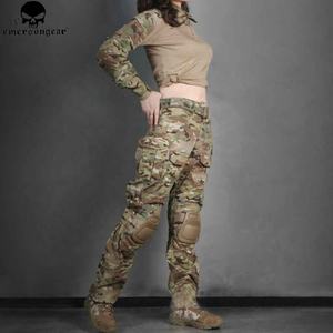 Pantalon de chasse tactique pour femme style G3, multi-camo, camouflage, en polyester et coton, pour équipement de défense personnelle - Product Image 2