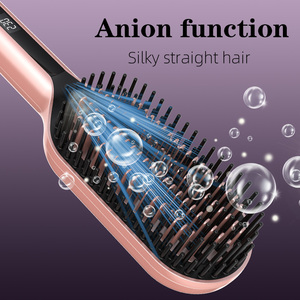 Sikat pelurus rambut ionik PTC, alat penata sikat pelurus rambut dengan tampilan LCD 5 pengaturan penyesuaian 2025 ℉ tren baru 450 - Product Image 4