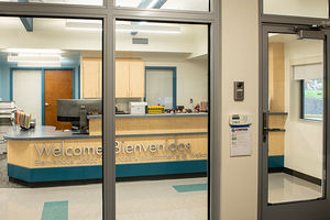 Certificate Hotel Fire Rated Escape Exit <strong>Door</strong> with Glass Canada Interior Swing Finished - Product Image 4