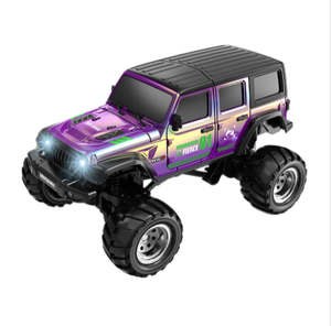 HBtoys Mini Coche RC 1/64, Mini Camioneta Monstruo a Control Remoto con Remolque, Control Remoto por APP de 2.4Ghz, Carcasa de Aleación Recargable - Product Image 5