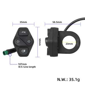 Interruptor de Faro y Señal de Giro Impermeable de 5 Pines para Kukirin G2 Master M4 Max, Control Integrado de Bocina, Accesorio para Scooter - Product Image 2