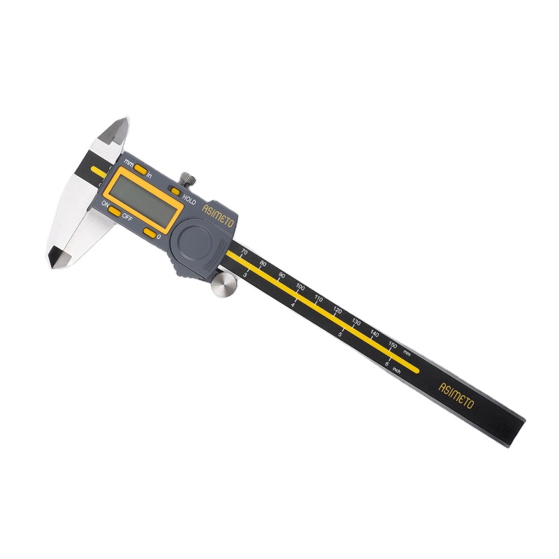 Немецкий электронный цифровой штангенциркуль ASIMETO 0-150-200, высокоточный цифровой штангенциркуль, промышленный штангенциркуль