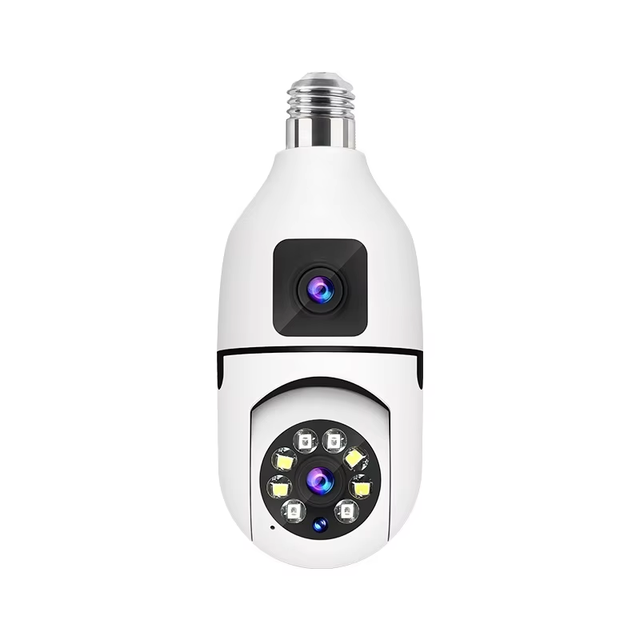 Hot Sale 360 Degree Wide Angle Dual Lens Home Network Camera with Wifi Mini Alarm & Motion Detection Cloud Data Storage Option