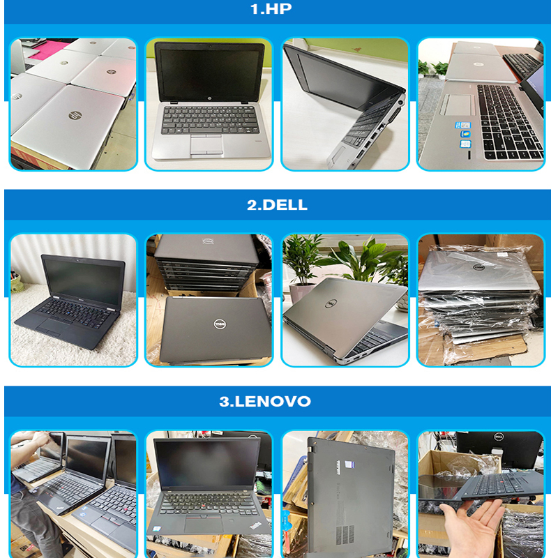 Wholesales supply i3 i5 i7 Clean win 10 Used laptops second hand laptop 14.1inch  A grade  Refurbished laptop for students