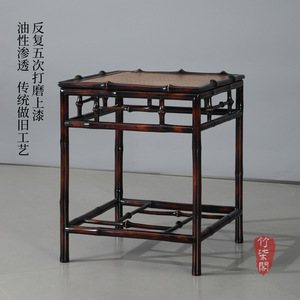 <b>Bamboo</b> Ming Style Tea Side <b>Table</b> Handmade Chinese Antique Coffee <b>Table</b> - Product Image 4
