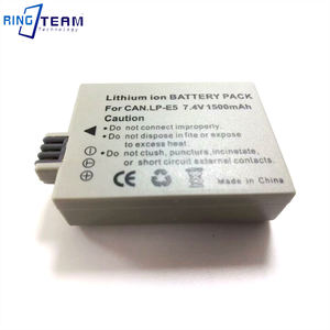 Batterie numérique rechargeable LP-E5 LPE5 pour appareils photo numériques <span class=keywords><strong>Canon</strong></span> EOS Rebel XSi XS T1i 450D 500D <span class=keywords><strong>1000D</strong></span> Kiss F X2 X3 - Product Image 4