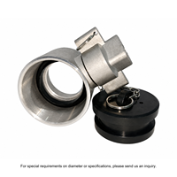 Adaptateur Storz mâle vers BSPP de haute qualité Hong'an avec capuchon à chaîne, raccord flexible en aluminium pour tuyau d'incendie DN65 pour système d'incendie