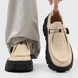 Botas de senderismo de suela gruesa para hombre, estilo canguro, con botón giratorio, para exteriores, mocasines casuales, cómodos y duraderos, para caminar, Verano 2026 - Product Image 2