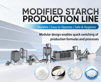 Extrudeuse bivis robuste et fonctionnelle pour la fabrication d'amidon alimentaire, 500 kg/h, pour amidon de tapioca et de maïs modifié