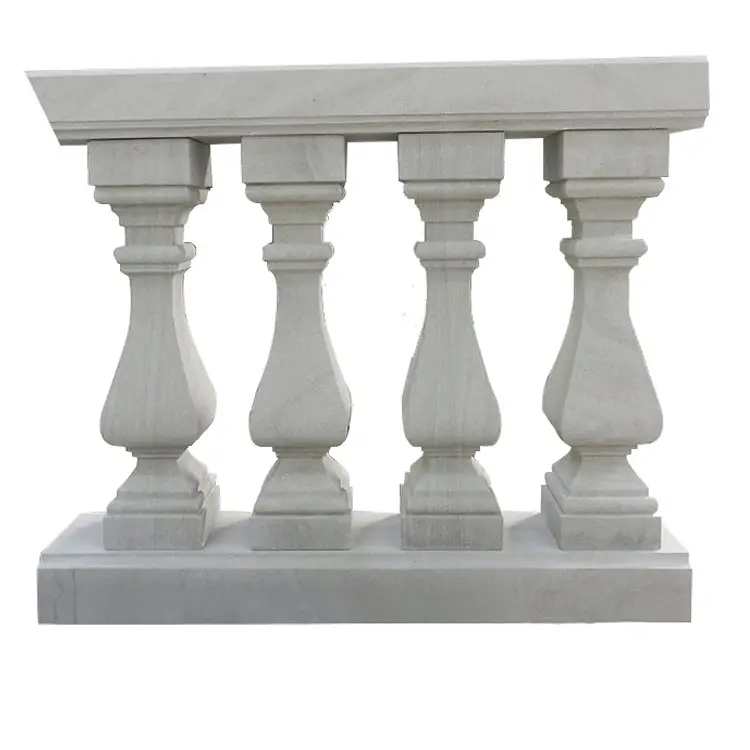 Sichuan-balaustradas de piedra arenisca blanca Natural, pilares para decoración, venta de columnas