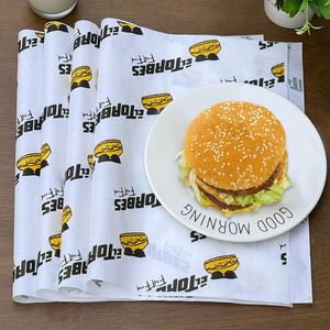 Custom Printed Biodegradable Grease Proof PE Laminated <b>Paper</b> Anti Grease for Burger Wrapper French Fries <b>Paper</b> for Fast Food - Product Image 4