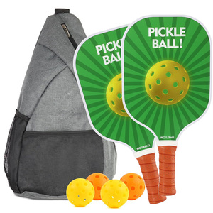 Juego de palas de Pickleball con pelotas, bolsa de malla, mango antideslizante, equipo de entretenimiento al aire libre, 12 piezas - Product Image 5