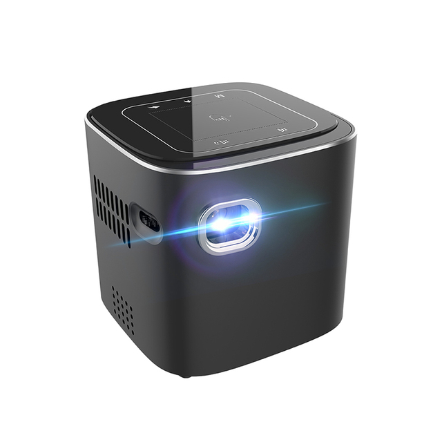 Mini Cube Smart Portable Pocket Mobile Phone Video Projector Android LED with Touch Pad Dlp Short Throw Projectors