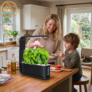Kit de culture hydroponique, mini jardin d'intérieur, pot de culture automatique en plastique pour légumes, cuisine, maison, bureau, école - Product Image 1