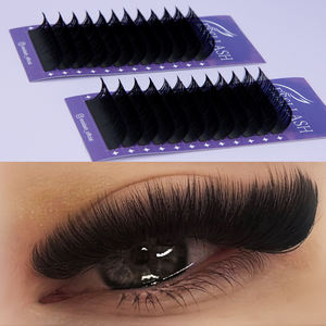 صينية رموش من ESSI LASH j Curl كورية Pbt مخملية لون أسود غامق أفضل مستلزمات إطالة الرموش - Product Image 6