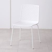 Chaises de salle à manger en plastique minimalistes nordiques de haute qualité, empilables, pour la maison, le café, le salon, l'intérieur