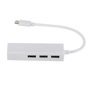 Hub con 4 puertos USB 2,0, adaptador Ethernet USB a LAN, Puerto RJ45, megabits <span class=keywords><strong>10</strong></span>/100Mbps, hub 4 en 1 con 3 puertos USB 2,0 - Product Image 1