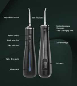 Offres Spéciales 300ml Étanche Portable Dent Cleaner Sans Fil Soins Des Dents Dentaire Flosser Jet D'eau Ipx7 - Product Image 5