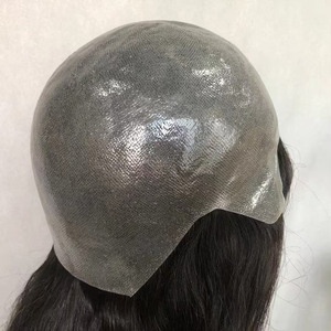 Peluca Médica de PU Fino para Mujer, 100% Cabello Humano Remy con Cutícula Alineada, Atada a Mano, Prótesis Capilar para <span class=keywords><strong>Alopecia</strong></span>, En Stock - Product Image 2