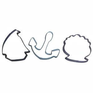 Ensemble de 3 emporte-pièces personnalisés en métal sur le thème de la mer, boîte de 72 moules à biscuits - Product Image 2