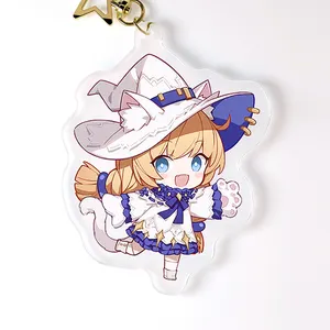 JinLei custom acrylic charms clear epoxy anime newest acrylic keychains on sale