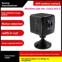 Caméra de sécurité HD sans fil Wi-Fi 720P avec vision nocturne, détection de mouvement et prise audio, montée sur un support stabilisateur