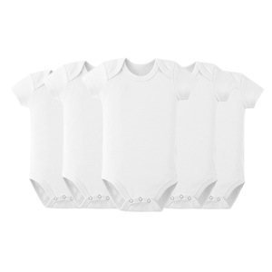 Body per Neonati e Bambini in Poliestere 100% Bianco Personalizzabile con Logo all'Ingrosso per Stampa e Sublimazione - Product Image 6