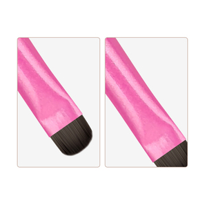 Pinceau à ongles en nylon à manche métallique, poils carrés ondulés, stylo pour gel français, idéal pour la décoration des ongles en salon - Product Image 5