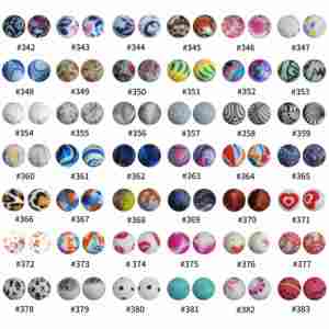 Perles de dentition rondes en Silicone pour bébés, 15mm, vente en gros - Product Image 1