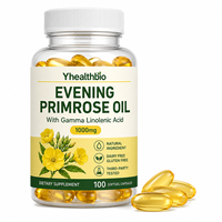 Capsules de supplément d'huile d'onagre de haute qualité, huile de graines pure pressée à froid, capsules en bouteille personnalisées OEM, vente en gros