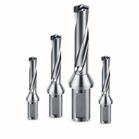 Foret à trous profonds indexable 39,99 mm, refroidissement interne maximal, foret couronne à passage unique, acier traité thermiquement pour centre d'usinage CNC
