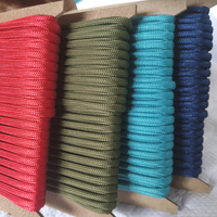 Paracord 550 Type 3 de 4 mm, 15 couleurs, 50 pieds en stock, personnalisable pour la fabrication de cordons de 1 mm et 2 mm, porte-clés, bracelets, colliers pour chiens, laisses et cordons.