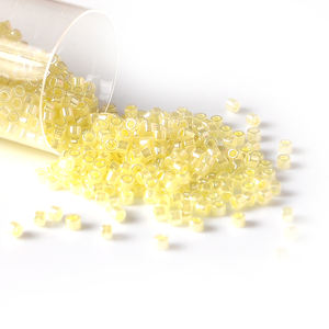 Cuentas de semilla de vidrio de <span class=keywords><strong>colores</strong></span> teñidos por dentro, <span class=keywords><strong>Miyuki</strong></span> japonesa, de alta calidad, venta al por mayor, 11/0 - Product Image 1