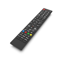 RCT1057 Control Remoto Universal de Código Fijo por Infrarrojos para Smart TV con Material de Silicona, 57 Botones, Alcance de 10m, Batería AA